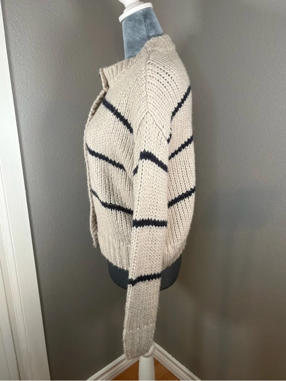 VICI Clement Striped Button-Up Knit Cardigan Sweater Size XS - Picture 10 of 13